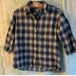 Adorable plaid cowboy shirt